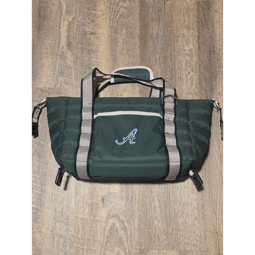 Atlanta Braves Logo Soft Sided Insulated Cooler Bag 12-Pack Beverage Green 18"X6